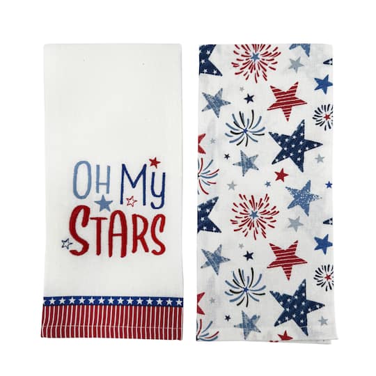 Oh My Stars Dish Towel Set by Celebrate It&#x2122;